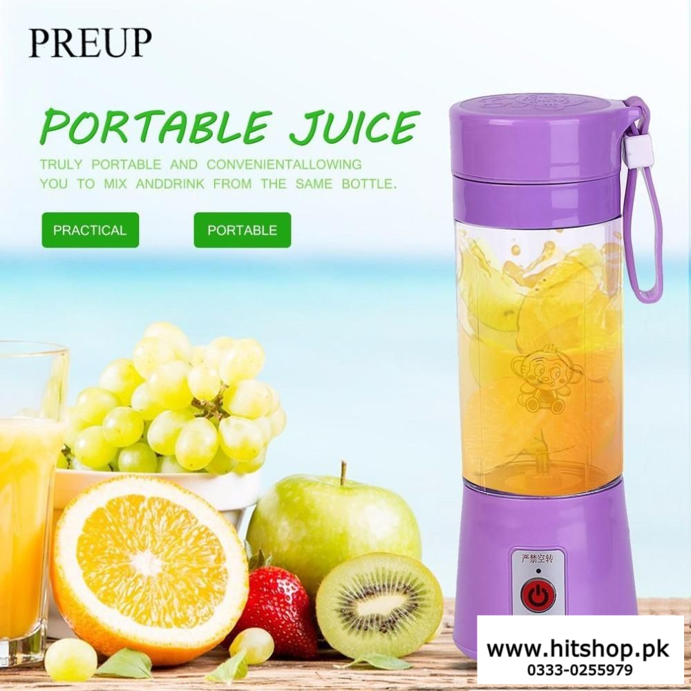 Portable USB Electric Rechargeable Fruit Juicer Smoothie Maker